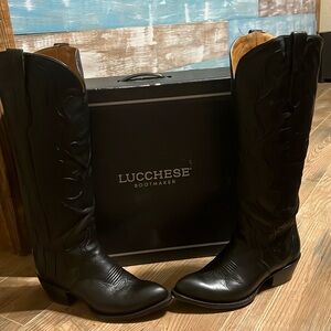 Tall Lucchese Black boot